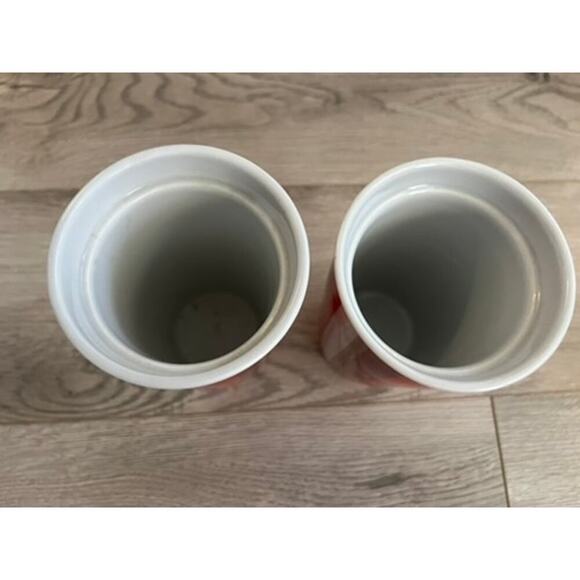 EUC Set of Starbucks Holiday mugs w no lids red white 7 inch festive Christmas - Picture 3 of 5